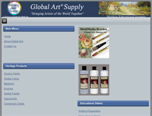 Tablet Screenshot of globalartsupply.com